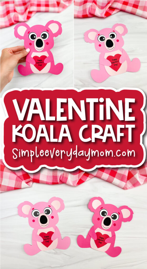 valentine koala craft image banner finished craft