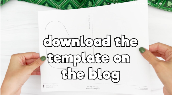 printed template with "download the template on the blog"