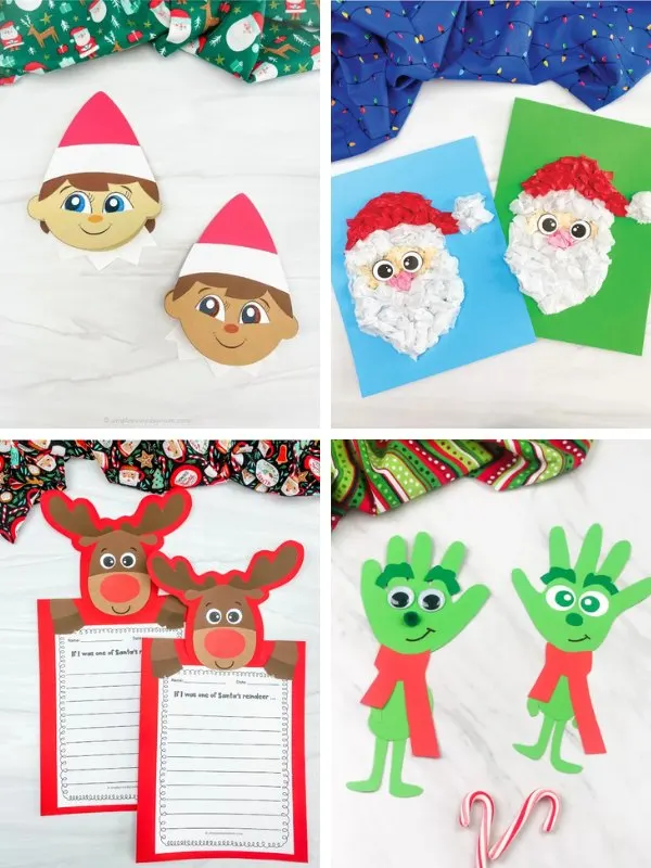 Christmas craft ideas image collage