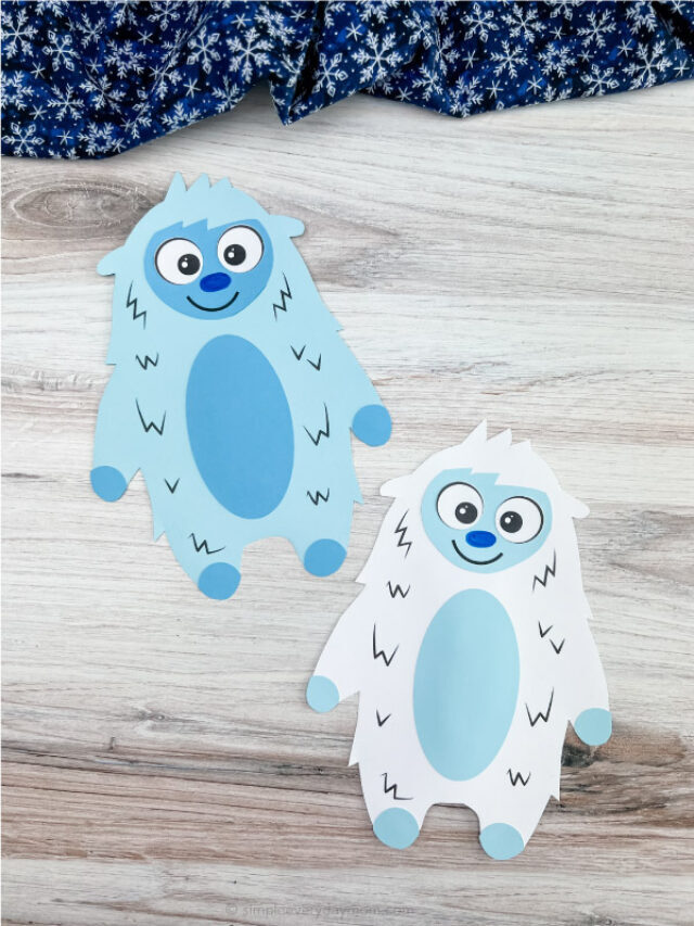 Abominable Snowman Craft For Kids [With Template] Story