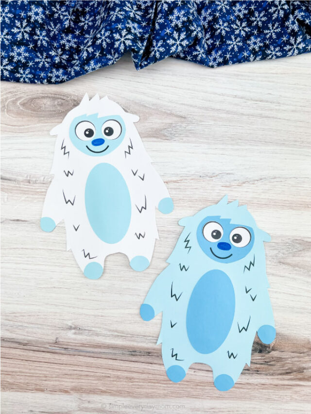Abominable Snowman Craft For Kids [With Template] Story