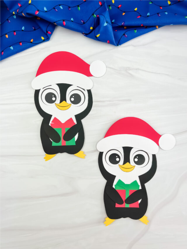Christmas Penguin Craft For Kids [Free Tempate] Story