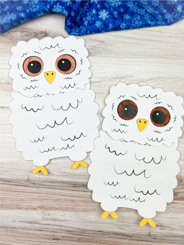 Owl Babies Puppet Craft For Kids [Free Template] Story