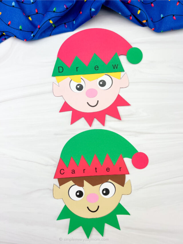 Elf Name Craft For Kids [Free Template] Story