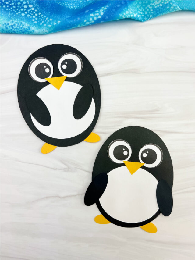 Penguin Shape Craft For Kids [Free Template] Story