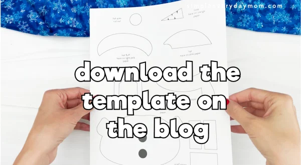 printed template image with "download the template eon the blog"