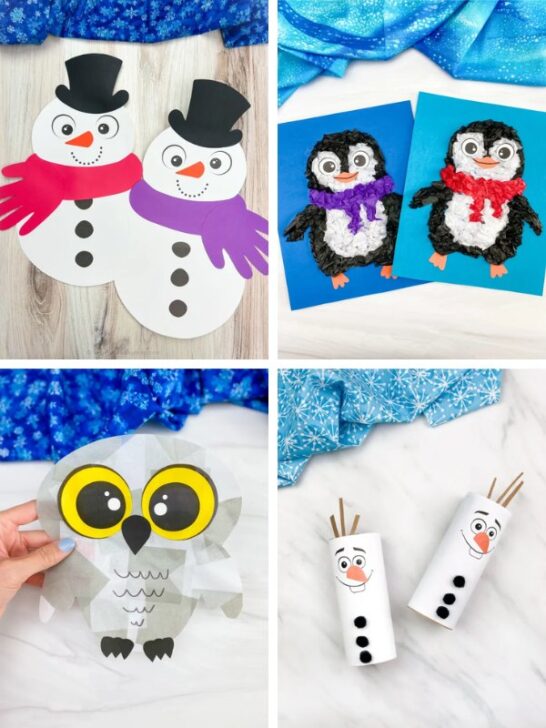 Snowman Dot To Dot Printables For Kids [Freebie]