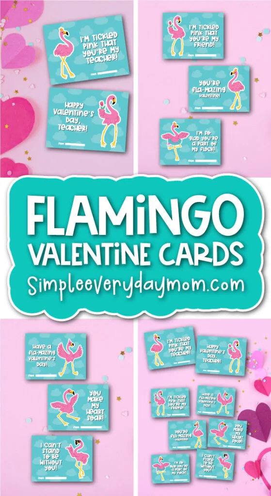 Flamingo valentine cards cover image