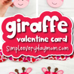 Giraffe valentine card craft finished craft cover image