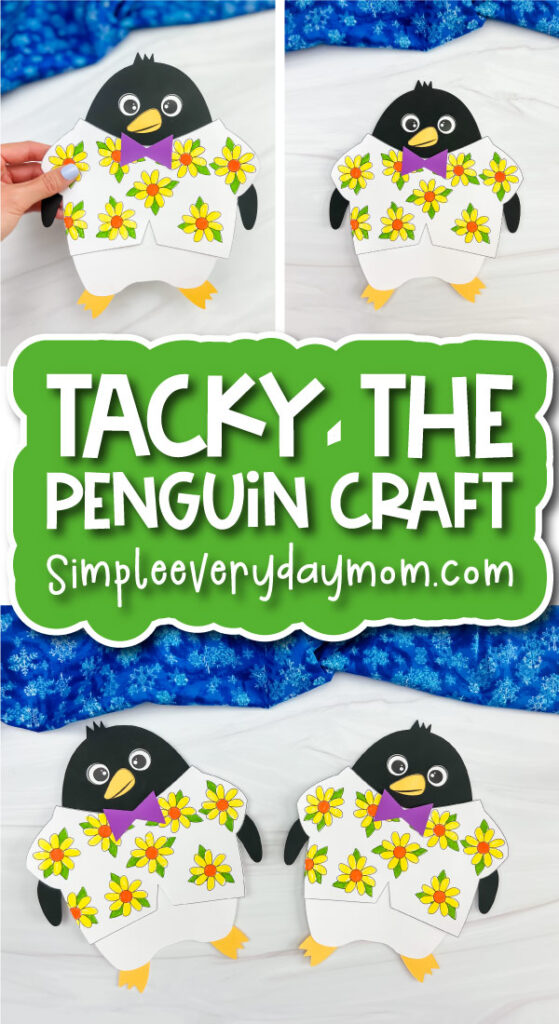 Tacky the penguin craft finished banner image