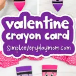 finished Valentine crayon craft cover image