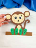 Monkey Name Craft For Kids [Free Template]