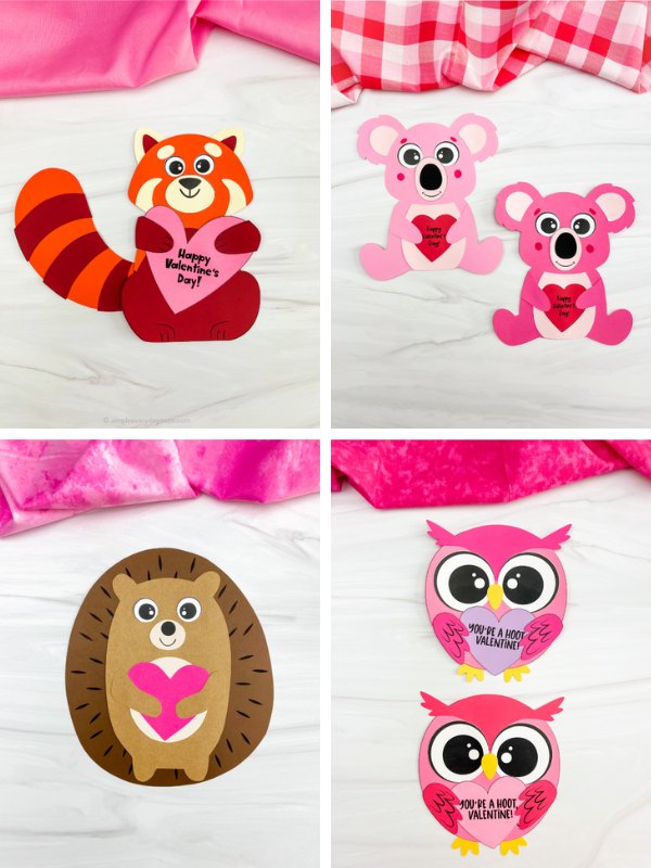 Valentine kids craft ideas image collage