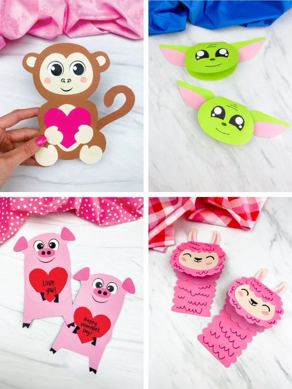 Valentine's Day craft ideas image collage