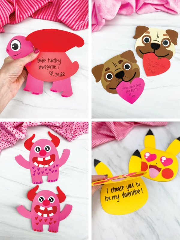 Valentine's Day craft ideas for kids image collage