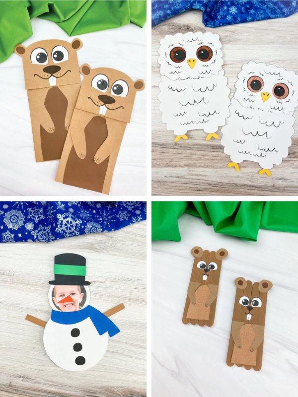 winter craft ideas image collage