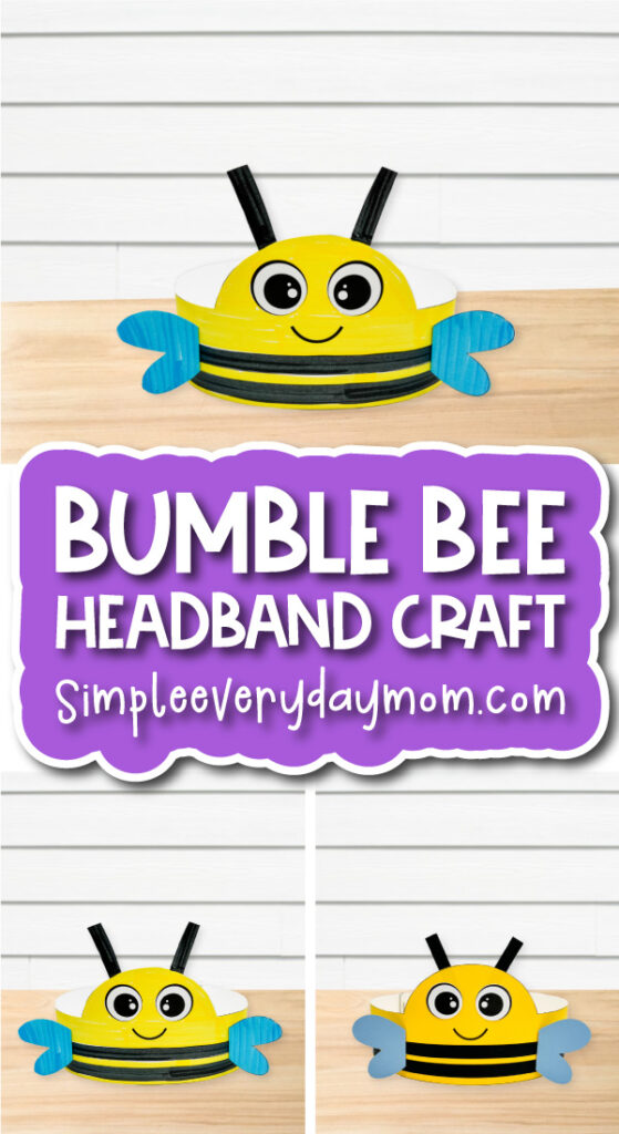 finished bumble bee headband craft cover image