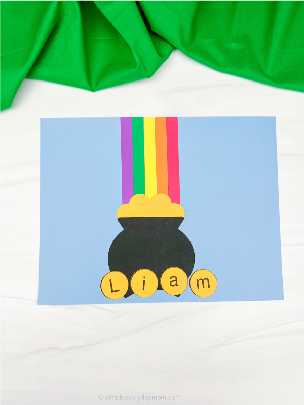 single example of St. Patrick's Day name craft