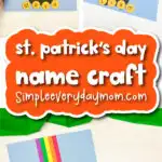 St. Patrick's Day name craft finished cover image