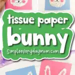 Tissue paper bunny craft cover image