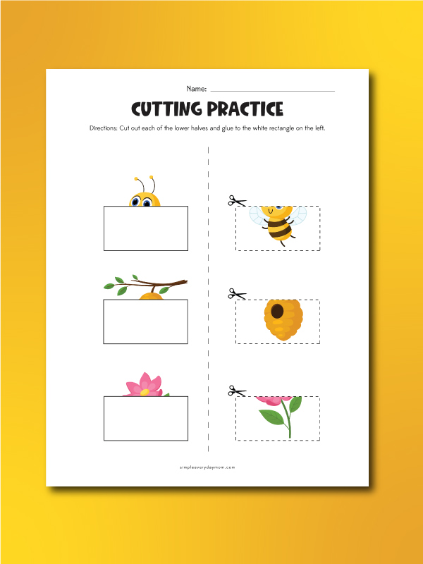 bee cutting practice finish the image