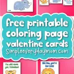 valentine cards to color cover image