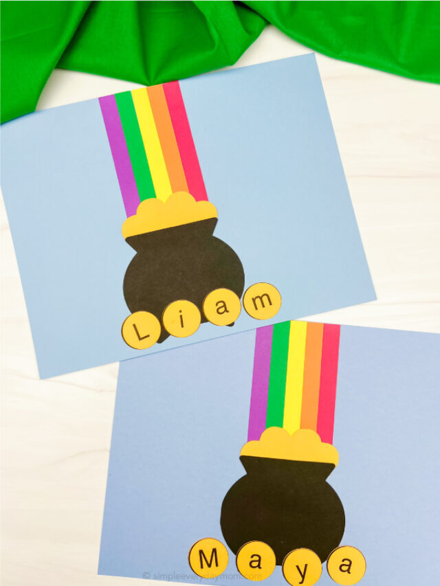 St. Patrick’s Day Name Craft For Kids [Free Template] Story