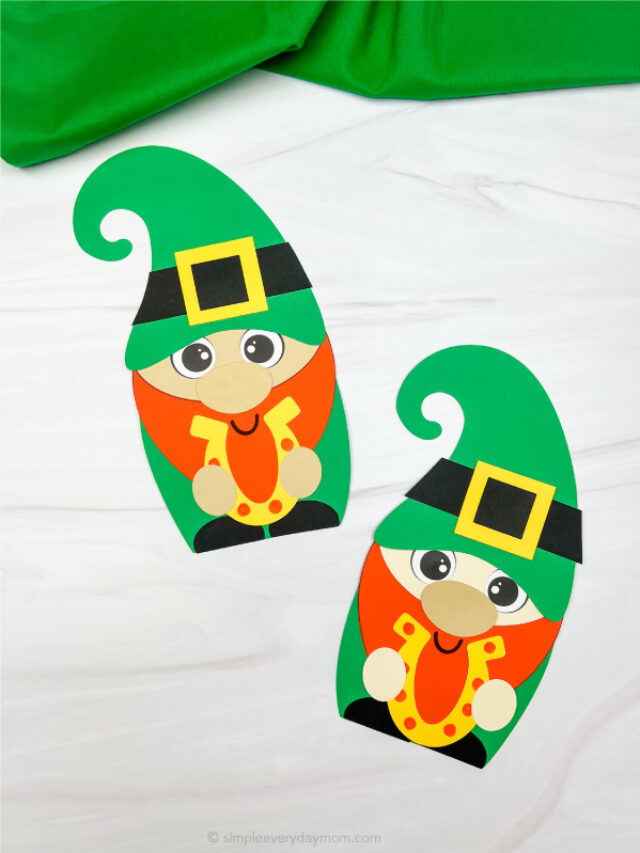 side by side st patricks day gnome