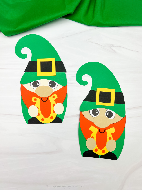 two side by side st patricks day gnomes
