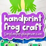 Frog handprint craft cover image