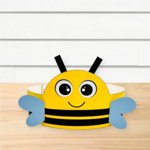 single completed bumble bee headband