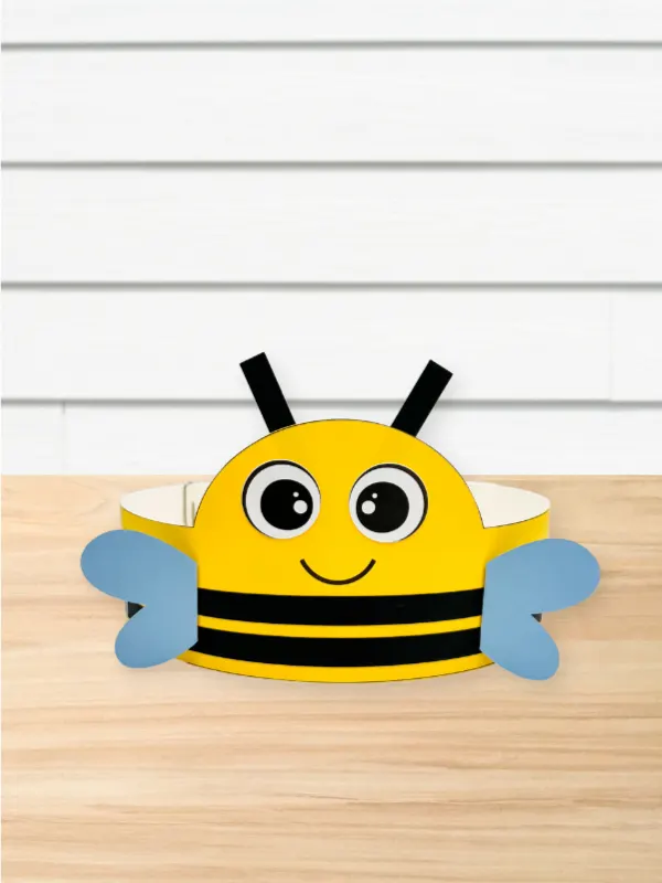 single completed bumble bee headband