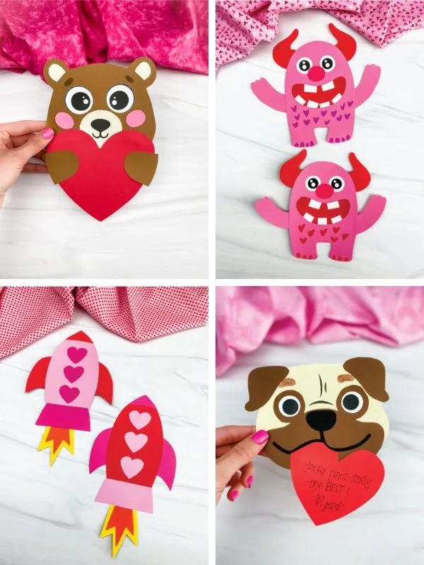 Valentine craft ideas image collage