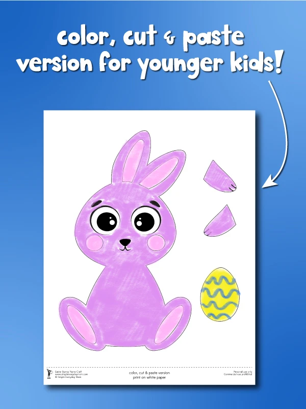 bunny name craft for younger kids