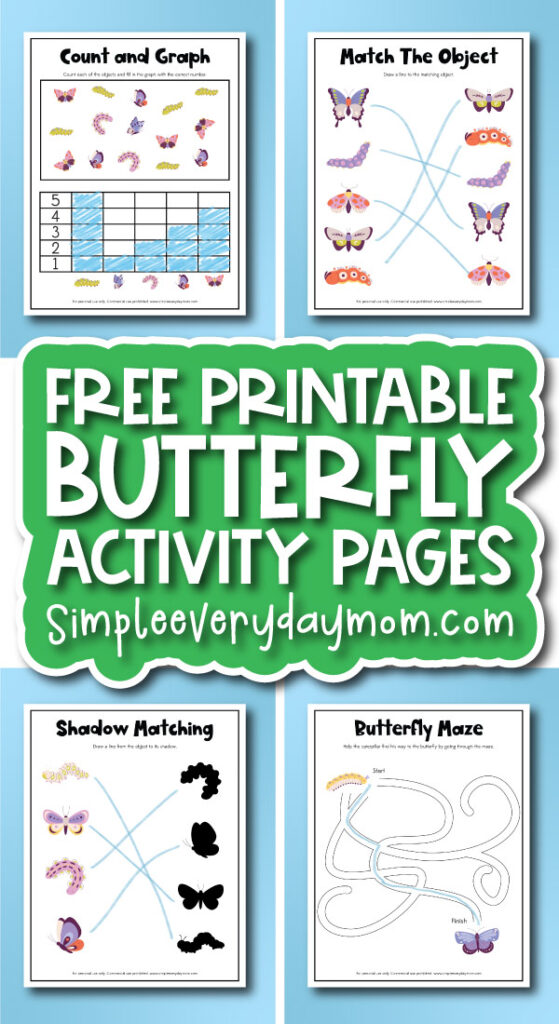 butterfly activity pages cover image