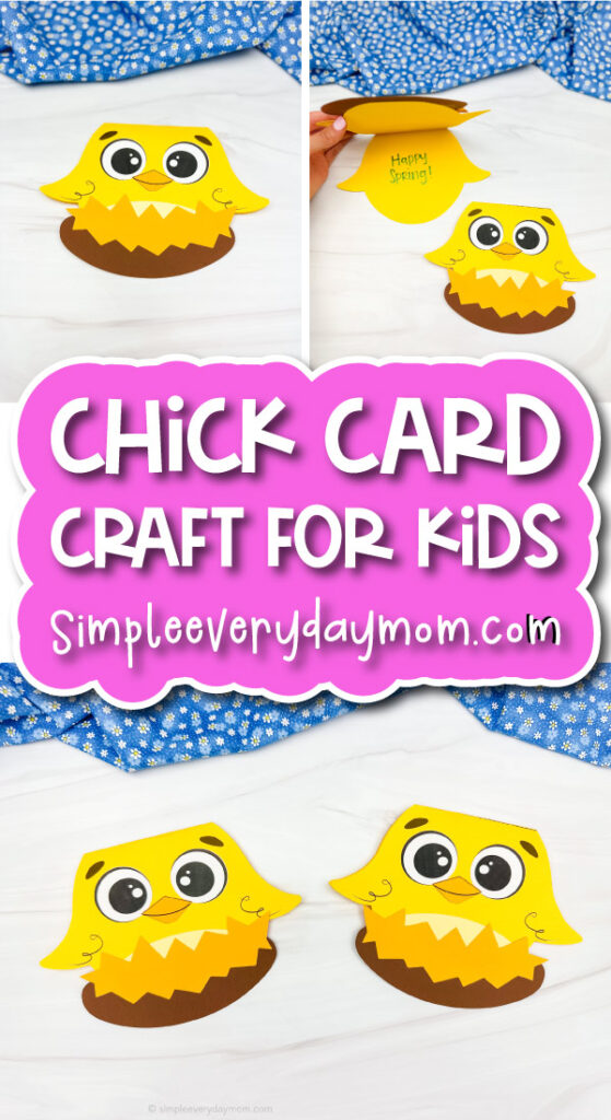 Chick card craft for kids cover image