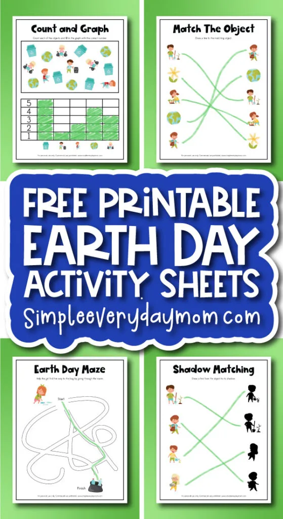 Earth day activity pages cover image