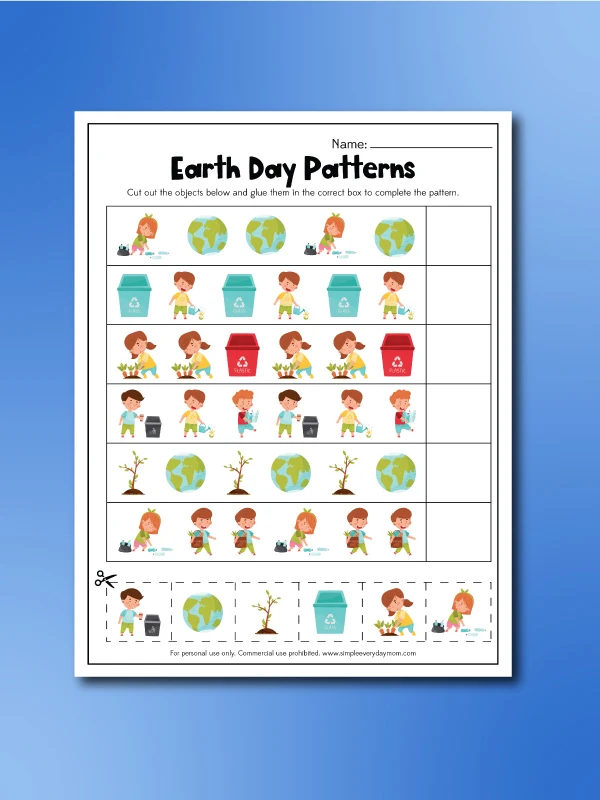 earth day worksheets patterns