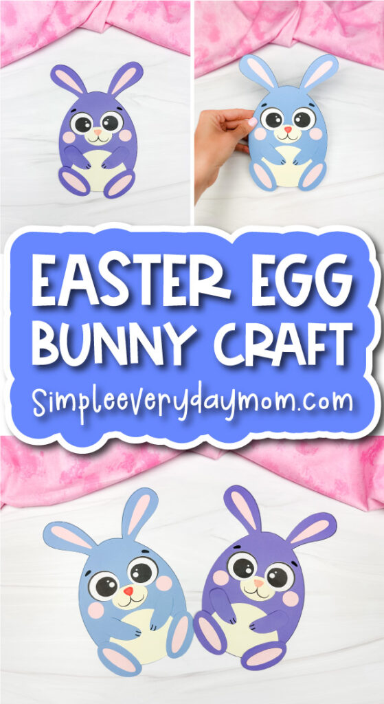 Easter egg bunny craft finished craft cover image