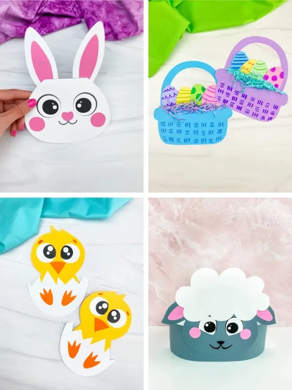 Easter crafts image collage