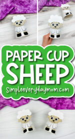 Sheep Paper Cup Craft For Kids [Free Template]