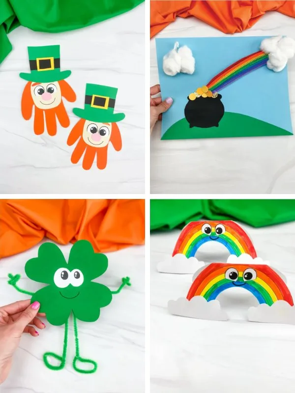 St Patricks day craft ideas image collage