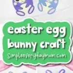 Easter egg bunny craft finished craft cover image
