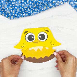 Chick Card Craft For Kids [Free Template]