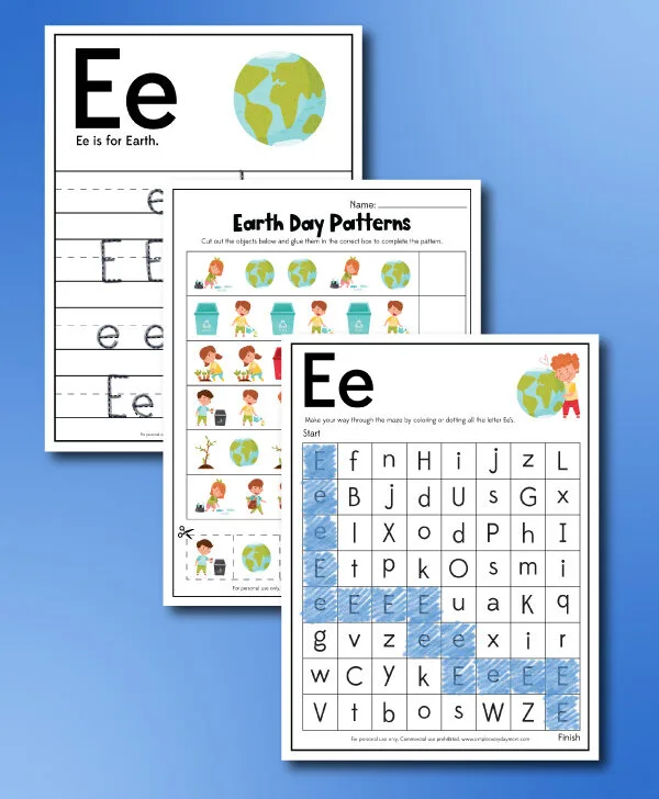 earth day worksheets image collage