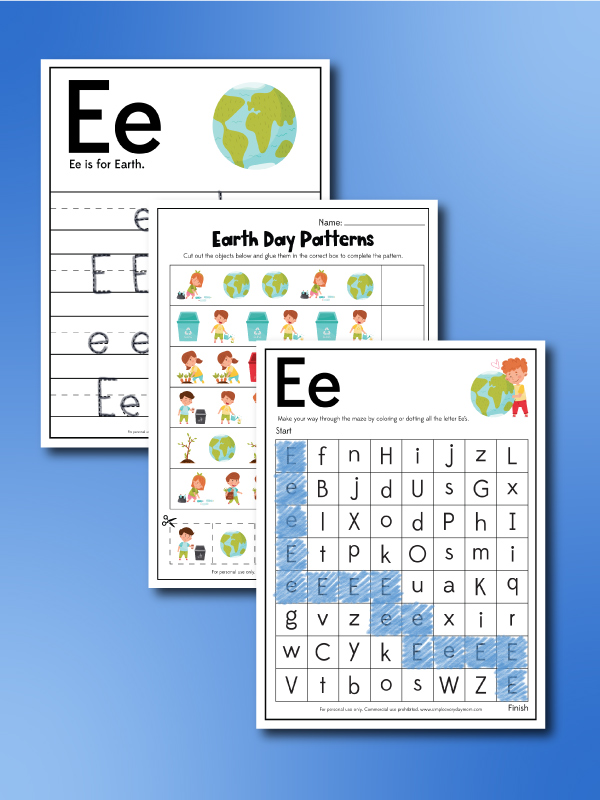 earth day worksheets image collage