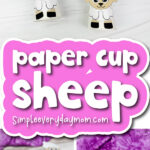 sheep paper cup craft finished cover image