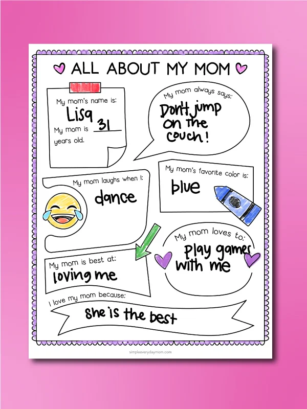 all about mom example
