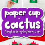 cactus paper cup craft finished example cover image
