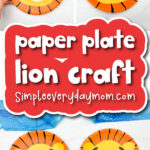 Lion paper plate craft cover image